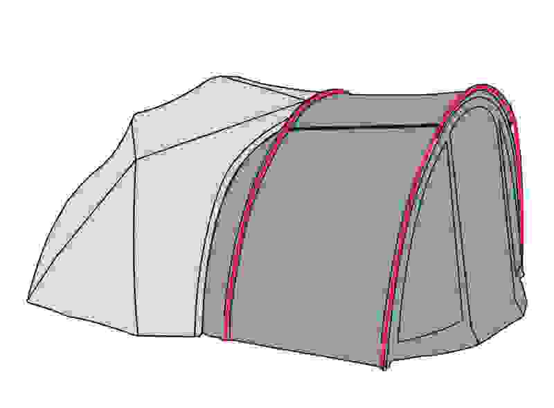 Fox Retreat Brolly System Extension Rib#1 And #2