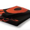 cll176_fox_beach_towel_black_orange_foldedjpg