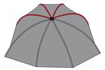 Fox Ultra 60 Brolly System (Spares Only) Middle Rib Use Cum219-20