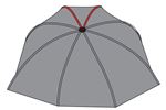 Fox Retreat Brolly System inc. Vapour Infill Front Rib